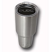 HUGE 40 Oz. Stainless Steel Vacuum Insulated Tumbler By Pure, Double Wall Insulated, Keeps Your Coffee Or Tea Crazy H...