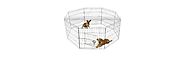 Oxgord Dog Animal Playpen Large Metal Wire Folding Exercise Yard Fence 8 Panel Popup Kennel Crate Fence Tent Portable...