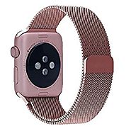 Apple Watch Band, YSH Milanese Fully Magnetic Closure Clasp Mesh Loop Stainless Steel iWatch Band Replacement Wrist B...