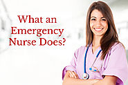 What an Emergency Nurse Does?
