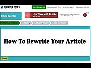 100% Free Article Rewriter Tool | Best SEO Tools FREE!! Online Service | How To Rewrite Article