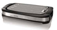 Oster CKSTGR3007-ECO DuraCeramic Reversible Grill and Griddle, Black/Stainless Steel