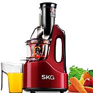 SKG Slow Juicer | Wide Chute Anti-Oxidation Slow Masticating Juicer - Smart Masticating Juicer