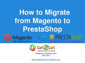 How to Migrate from Magento to PrestaShop