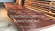 Dumonds Custom Furniture live edge conference tables / Boardroom Tables