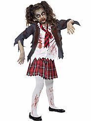Smiffys Girl's Zombie School Girl Costume