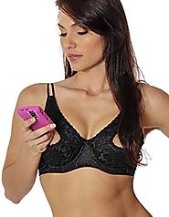 SO SEXY LINGERIE (TM) Lace Underwired Full Support Open Tip Bra