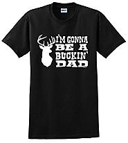 Best Expecting Dad Gift Gonna Be a Buckin' Dad T-Shirt