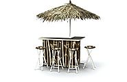 Best of Times Patio Bar and Tailgating Center Deluxe Package- Tiki