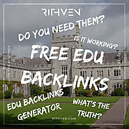 Free EDU backlinks. Do you need backlinks from EDU domains? Does EDU Backlinks Generator work? - How to be Visible?