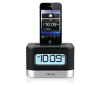 iHome iP10 Stereo Alarm Clock Speaker and Charging Dock for iPhone/iPod