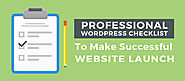 Professional WordPress Checklist to Make Successful Website Launch