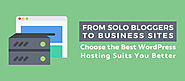 Solo Bloggers to Business Sites Choose the Best WordPress Hosting