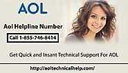 AOL Helpline Number 1-855-746-8414AOL Support providing complete technical support for email issues like account and ...