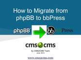 How to Migrate from phpBB to bbPress