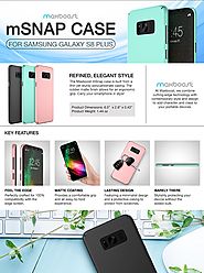 Maxboost Galaxy S8 Plus Case mSnap [Perfect Fit] [Black] Samsung Galaxy S8+ / S8 Plus Case Anti-Slip Matte Coating Ex...
