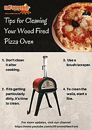 Tips for cleaning your wood fired pizza oven