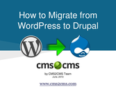 How to Migrate from WordPress to Drupal