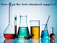 How to go for best chemical supplier?