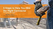 5 steps to help you hire the right contractor