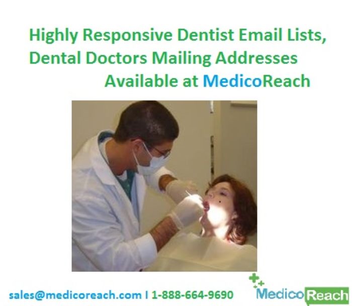 Dentists Email List Dental Doctors Mailing List MedicoReach A