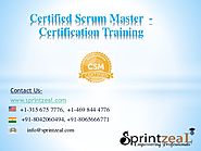 Certified scrum master - certification training