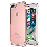 iPhone 7 Plus Case,Yoyamo iphone 7 plus Crystal Clear Cover Case [Shock Absorption] with Transparent Hard Plastic Bac...