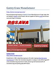 Gantry crane manufacturer