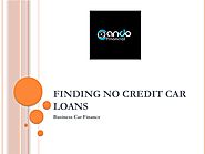 Finding no credit car loans