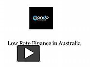 Low Rate Finance in Australia