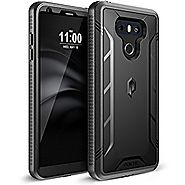 Poetic Revolution LG G6 Rugged Case With Hybrid Heavy Duty Protection and Built-In Screen Protector for LG G6 Black