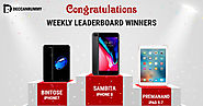 Sambita wins iPhone 8 - Weekly Leaderboard Winners - DeccanRummy