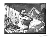 Faune dévoilant une Dormeuse- Signed Picasso Print - John Szoke