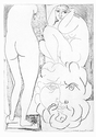 Femme songeuse et inquiète- Picasso Original Etching - John Szoke