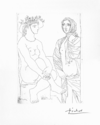 Au Bain, Femme au Chapeau à Fleurs et Femme- Signed Picasso Etching - John Szoke
