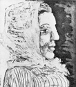 Buste de Femme au Fichu - Original Picasso Print - John Szoke