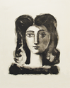 Tête de jeune fille - Picasso Signed Lithograph - John Szoke