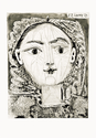 Portrait de Françoise a la resille - Original Picasso Print - John Szoke