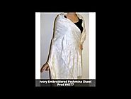 Handcrafted Embroidered Pashmina Shawls at YoursElegantly