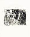 La Célestine présentant ses Deux Pensionnaires - Original Picasso Etching - John Szoke