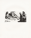 Peintre, ou Écrivain, avec Deux Femmes - Original Picasso Print - John Szoke