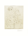 Sur les chevaux de Bois - Signed Picasso Etching - John Szoke