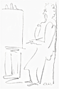 Le Peintre et son Modèle - Original Picasso Lithograph - John Szoke