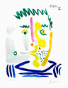 Fumeur barbu - Signed Picasso Print - John Szoke