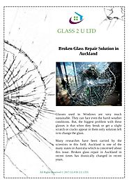 Broken Glass Repair Solution in Auckland