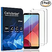 LG G6 Screen Protector [2-Pack], Cellularize LG G6 Tempered Glass Screen Protector for LG G6 [ANTI-SCRATCH] [BUBBLE-F...