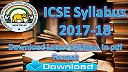 Check ICSE Syllabus 2018 of Class 10 Board Exam Here