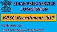 BPSC Recruitment 2017–2018| Latest Job Applications For Principal Posts