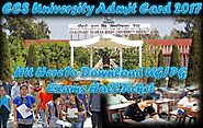 CCS University Admit Card 2017| Download BAMS/M.ED Courses Exams Hall Ticket