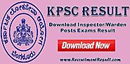 KPSC Result 2017–18 Download Karnataka PSC Exams Online PDF Report